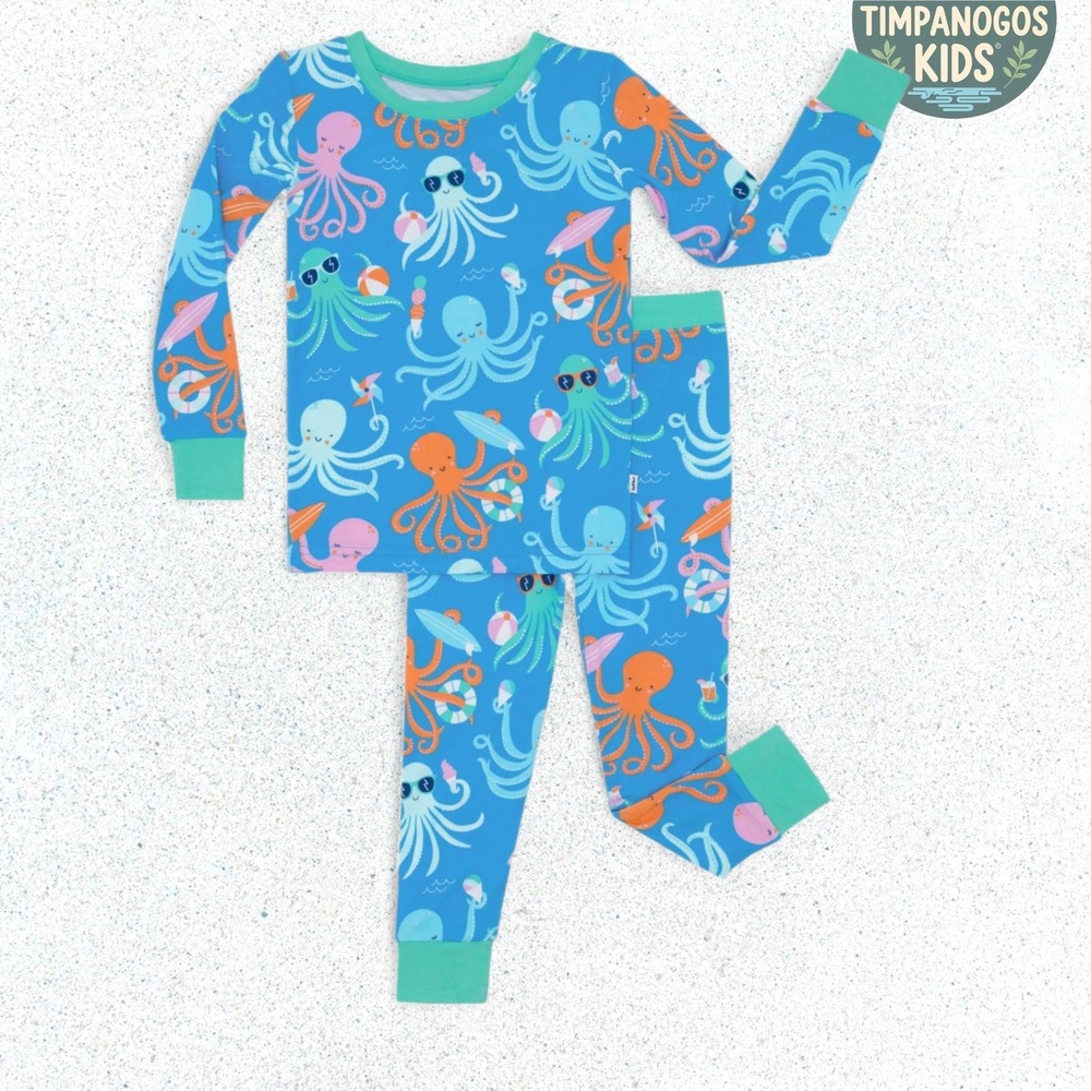 NWT Little Sleepies Octopus Party | 7/8 Y Limited Edition Print